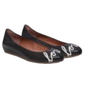 Ellen Degeneres Kids Dress Shoes - Black with White Embroidery